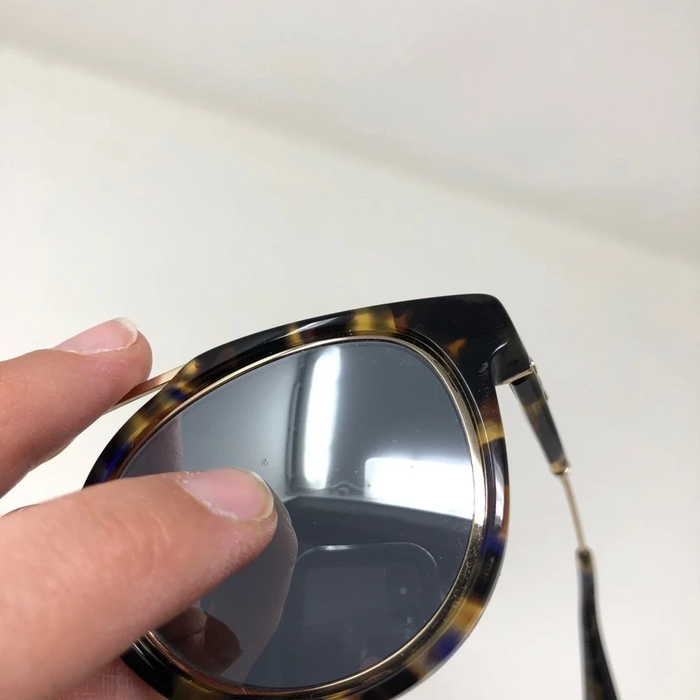 Taylor‎ Morris Roll Right Sunglasses Womens Tortoise Brown Round Mirrored Lens